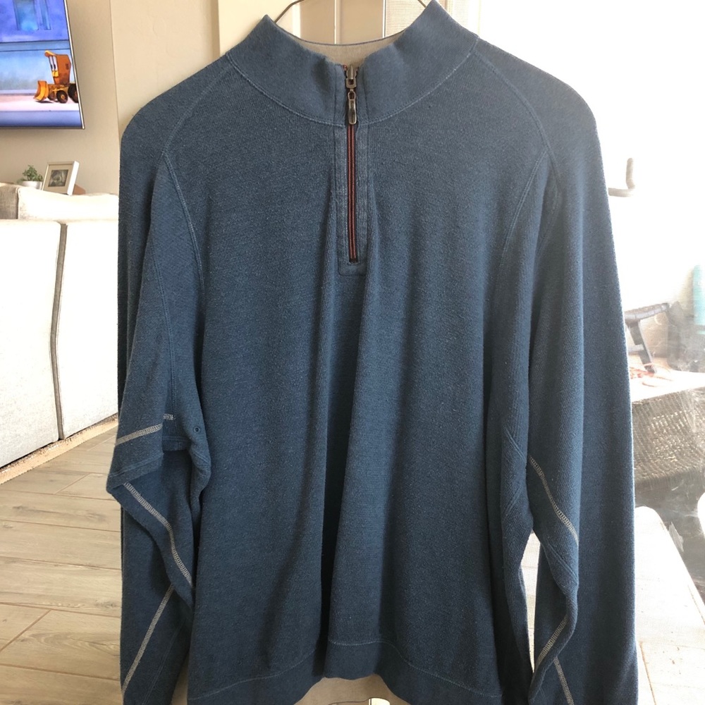 Tommy Bahama Relax Reversible 1/4 Zip Cotton